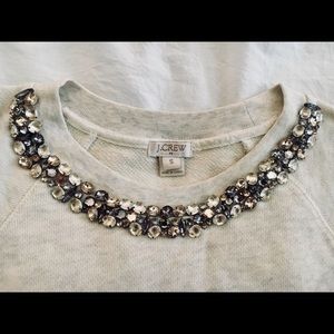Jeweled Necklace Sweater